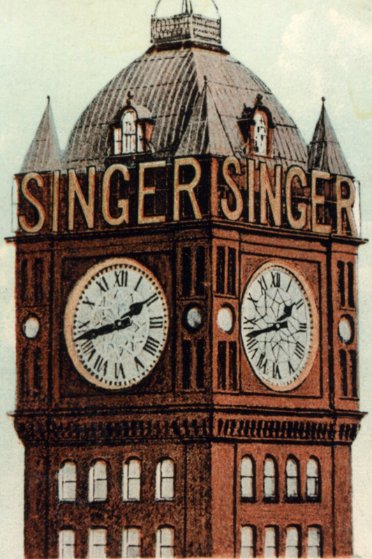 image of Singer Clock c. 1906