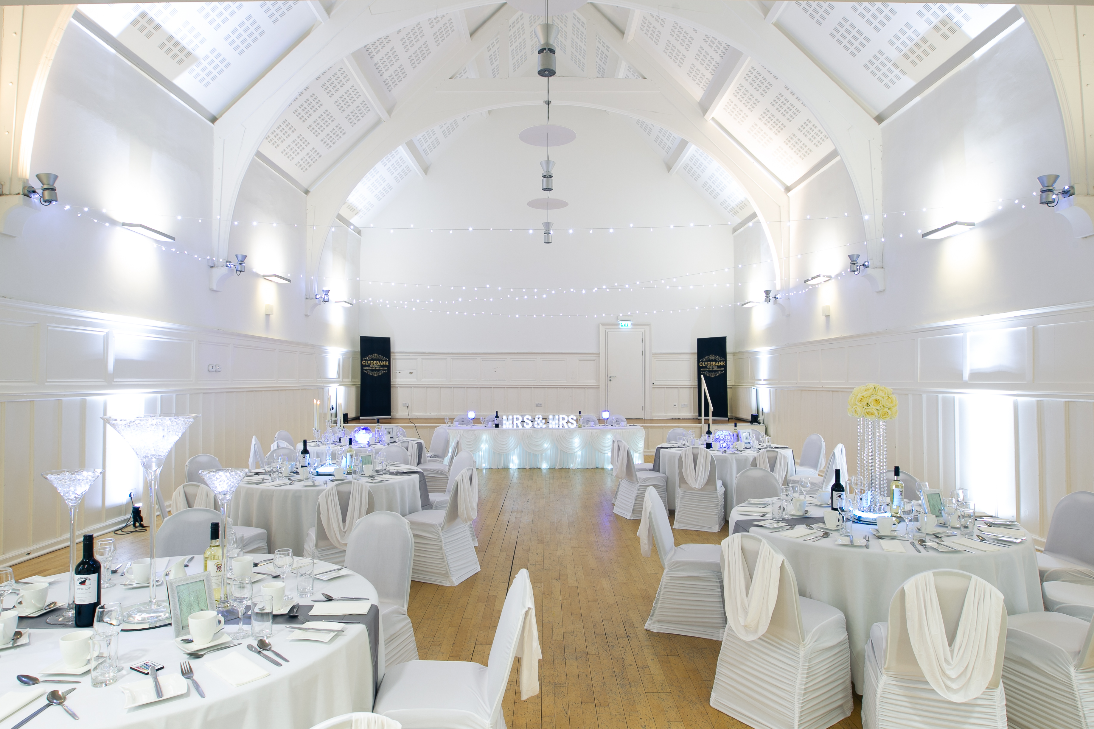 image of Reception Hall - room dressed for wedding