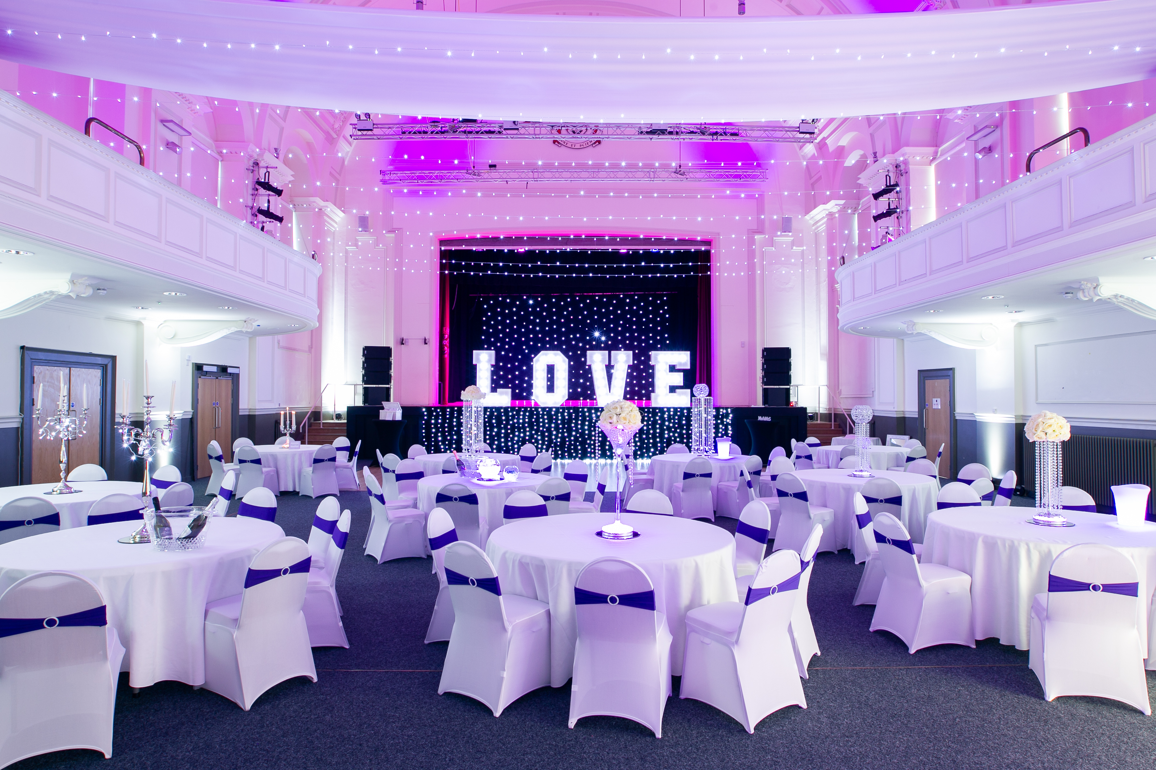 image of Grand Hall - purple lights