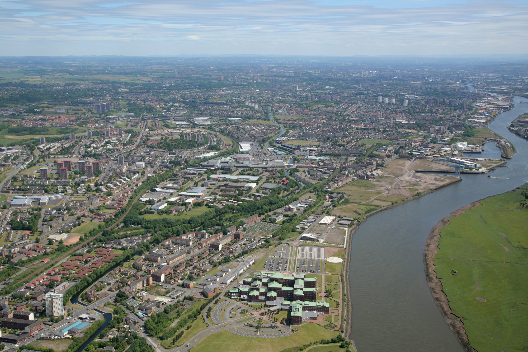 Clydebank aerial view