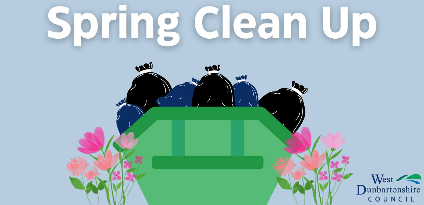 Spring clean up - skip full of bin bags